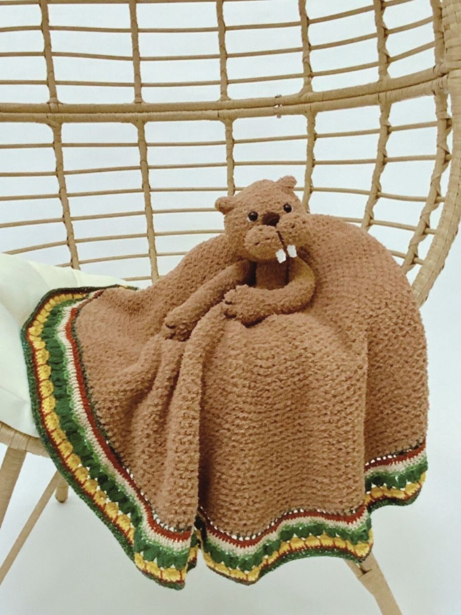 Knuffeldeken Bever