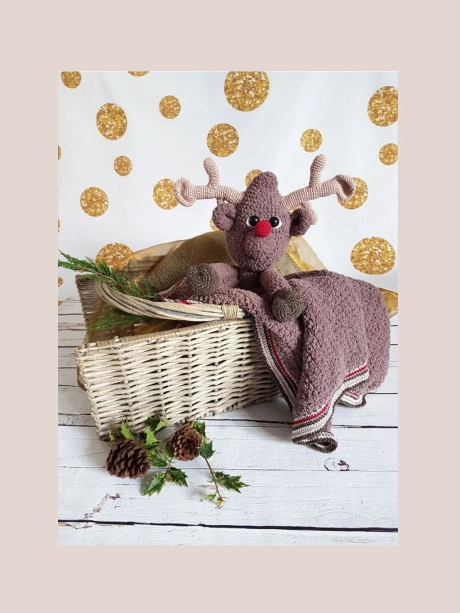 Knuffeldeken Rudolf  Rendier