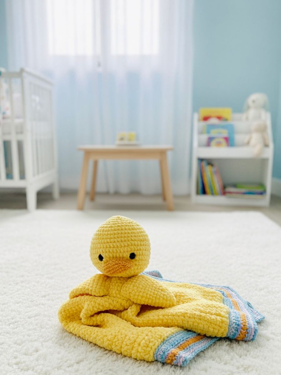 Little Darling knuffeldekentje Eend